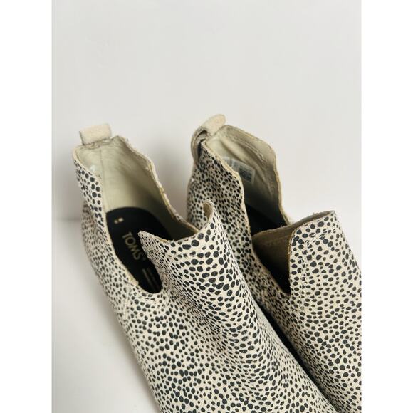 Suede Cheetah Print TOMS Sz 9 Womens Kallie Wedge Bootie Shoe Boot Boho - Picture 2 of 11